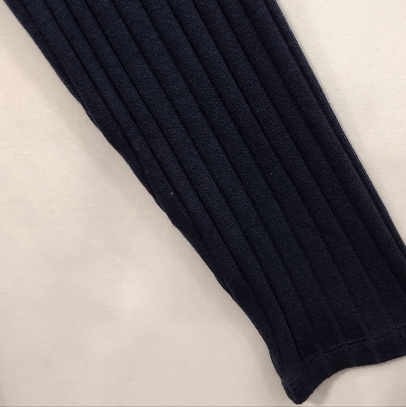 Old Navy Fitted Rib-Knit Midi Button-Front Dress Womens XL Blue Retro Minimalist - Picture 4 of 9